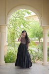 Lw 9346 Cotton With Multi Thread Embroidered Navratri Gown